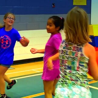 Kids playing in gym