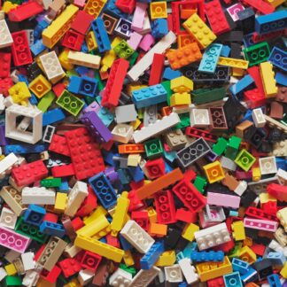 Assortment of LEGO pieces