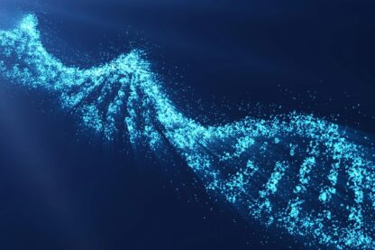 Abstract of a DNA chain