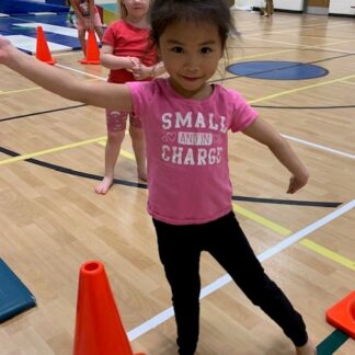 girl in pink tshirt posing