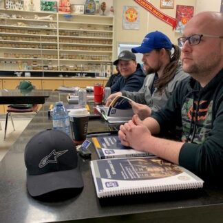 Students listening in class