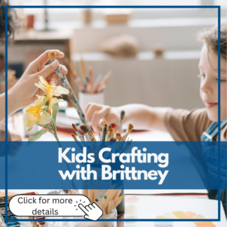 Kids Crafting With Brittney (ages 5 - 7); Tuesdays, Mar 3 - Mar 24, 2026; 6:00 pm - 7:00 pm; Ecole John Henderson Middle School