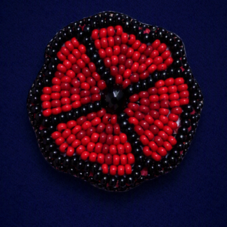 beaded poppy
